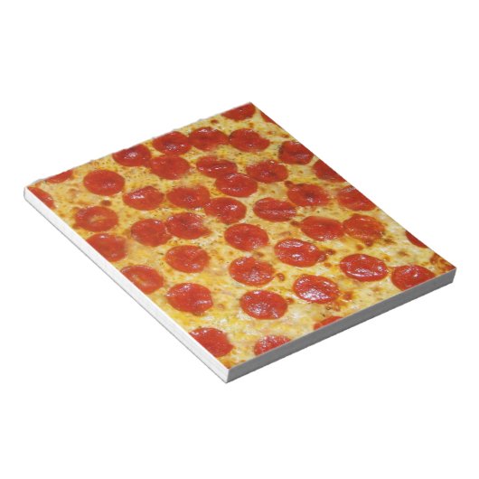 Pepperoni Pizza Notizblock (angewinkelt)