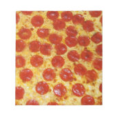 Pepperoni Pizza Notizblock (Vorderseite)