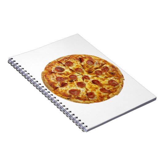 Pepperoni Pizza Notizblock (Rechte Seite)