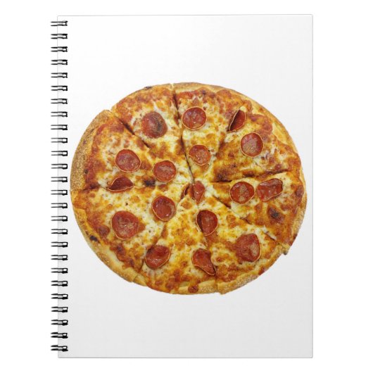 Pepperoni Pizza Notizblock (Vorderseite)