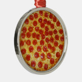 Pepperoni Pizza Ornament Aus Metall (Rechts)