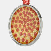 Pepperoni Pizza Ornament Aus Metall (Links)