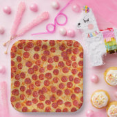 Pepperoni Pizza Pappteller (Party)