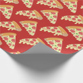 Pepperoni Pizza Party Geschenkpapier (Ecke)