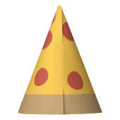 Pepperoni Pizza Party Hat Partyhütchen (Rückseite)