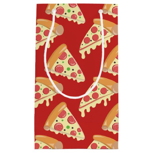 Pepperoni Pizza Party Kleine Geschenktüte (Vorderseite)