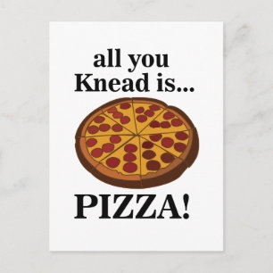 Pepperoni-Pizza-Party Lustig Postkarte