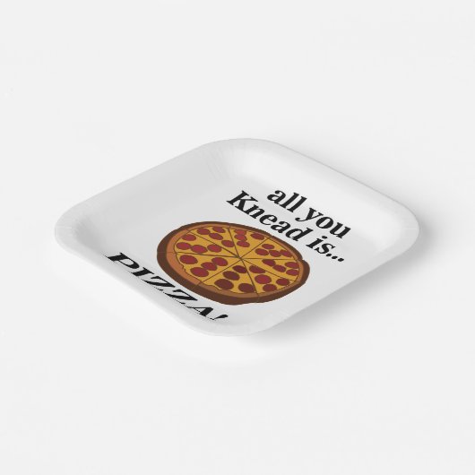 Pepperoni Pizza Party Pappteller (Gewinkelt)