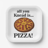 Pepperoni Pizza Party Pappteller (Vorderseite)