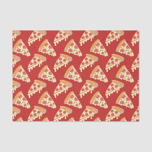 Pepperoni Pizza Party Seidenpapier (Vorderseite)