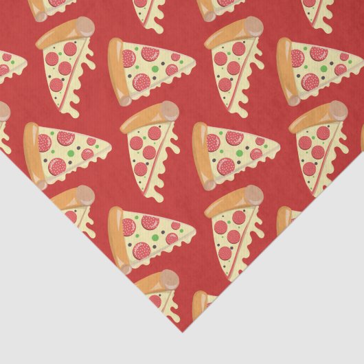 Pepperoni Pizza Party Seidenpapier (Ausschnitt)