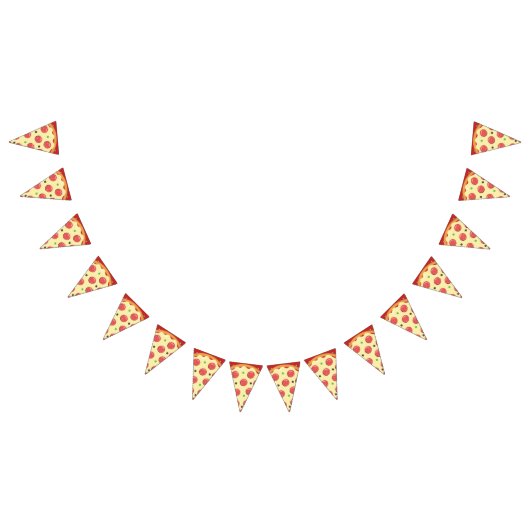 Pepperoni Pizza Party Wimpelkette (Alle)