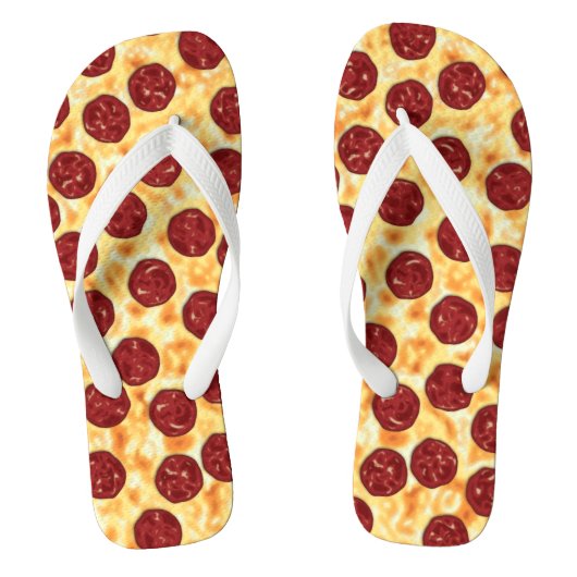 Pepperoni Pizza Pattern Badesandalen (Fußbett)