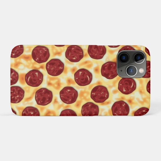 Pepperoni Pizza Pattern Case-Mate iPhone Hülle (Rückseite (Horizontal))
