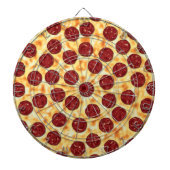 Pepperoni Pizza Pattern Dartscheibe (vorne)