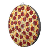 Pepperoni Pizza Pattern Dartscheibe (Vorderseite rechts)