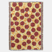 Pepperoni Pizza Pattern Decke (Vorderseite Vertikal)