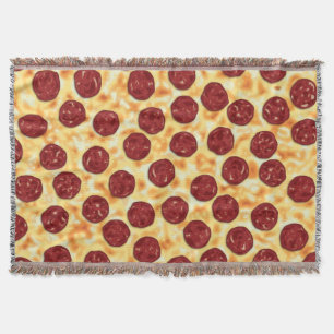 Pepperoni Pizza Pattern Decke