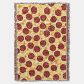 Pepperoni Pizza Pattern Decke (Vorderseite Vertikal)