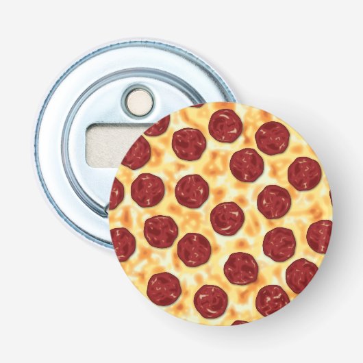 Pepperoni Pizza Pattern Flaschenöffner (Vorderseite)