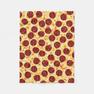 Pepperoni Pizza Pattern Fleecedecke