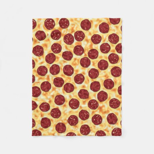 Pepperoni Pizza Pattern Fleecedecke (Vorderseite)