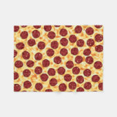 Pepperoni Pizza Pattern Fleecedecke (Vorderseite (Horizontal))