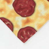 Pepperoni Pizza Pattern Fleecedecke (Ecke)