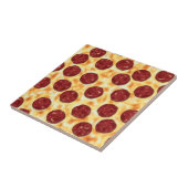 Pepperoni Pizza Pattern Fliese (Seite)