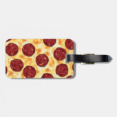 Pepperoni Pizza Pattern Gepäckanhänger (Rückseite horizontal)