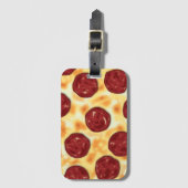 Pepperoni Pizza Pattern Gepäckanhänger (Vorderseite Vertikal)
