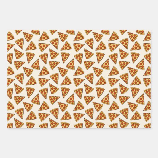 Pepperoni Pizza Pattern Geschenkpapier Set (Vorderseite 2)