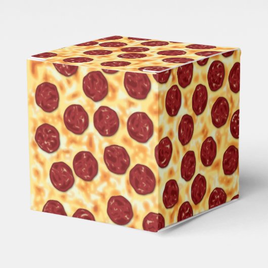 Pepperoni Pizza Pattern Geschenkschachtel (Vorderseite)