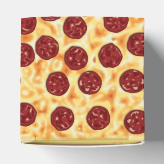 Pepperoni Pizza Pattern Geschenkschachtel (Oben)