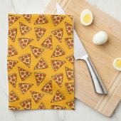 Pepperoni Pizza Pattern Geschirrtuch (Viertel Falte)