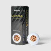 Pepperoni Pizza Pattern Golfball (Verpackungen)
