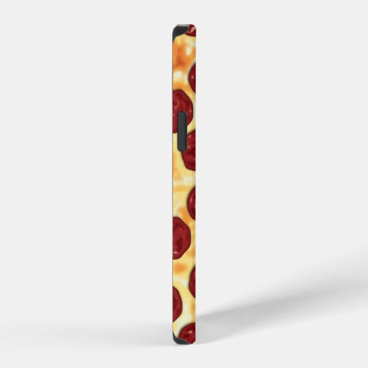 Pepperoni Pizza Pattern iPhone Hülle (Rechte Seite)