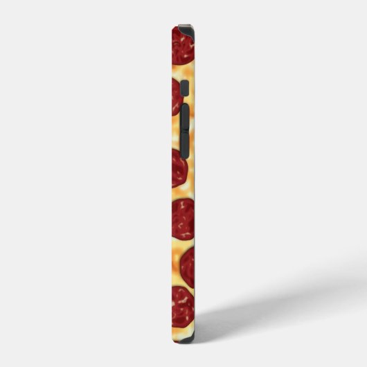Pepperoni Pizza Pattern iPhone Hülle (Linke Seite)