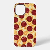 Pepperoni Pizza Pattern iPhone Hülle (Rückseite)