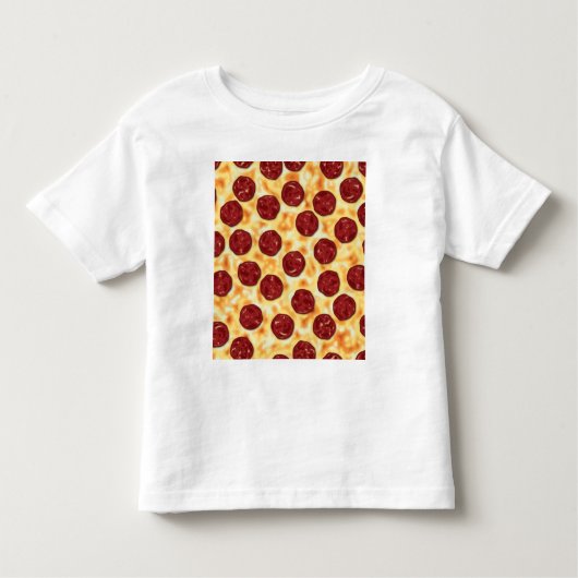 Pepperoni Pizza Pattern Kleinkind T-shirt (Vorderseite)
