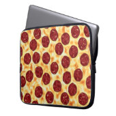Pepperoni Pizza Pattern Laptopschutzhülle (Vorderseite Links)