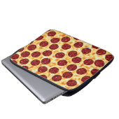 Pepperoni Pizza Pattern Laptopschutzhülle (Vorne Knopf)