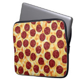 Pepperoni Pizza Pattern Laptopschutzhülle (Vorderseite Links)