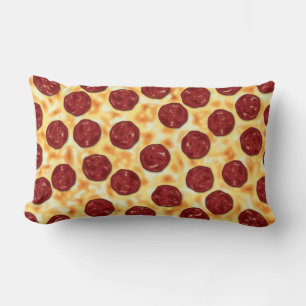 Pepperoni Pizza Pattern Lendenkissen