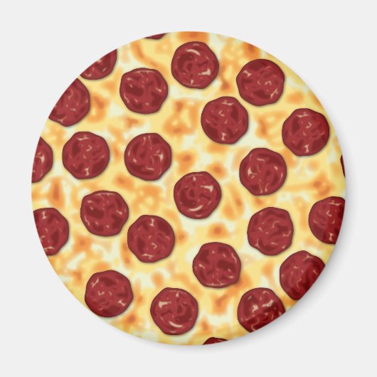 Pepperoni Pizza Pattern Magnet (Vorne)