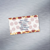Pepperoni Pizza Pattern Magnetische Visitenkarte (Beispiel)