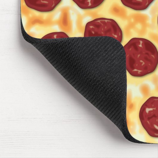 Pepperoni Pizza Pattern Mousepad (Ecke)