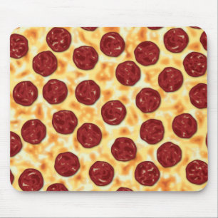 Pepperoni Pizza Pattern Mousepad