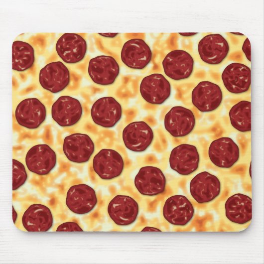Pepperoni Pizza Pattern Mousepad (Vorne)