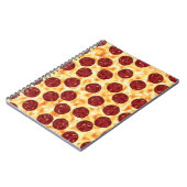 Pepperoni Pizza Pattern Notizblock (Linke Seite)